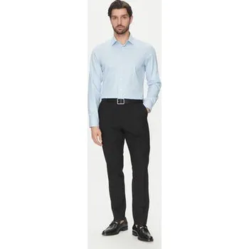 Pánská košile Michael Kors Košile MK0DS01501 Světle modrá Slim Fit 39