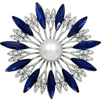 Brož Gaira® Brož Květ 312177, Barva modrá