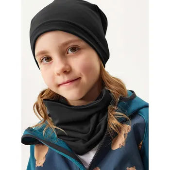 Čepice unuo Dětská čepice z teplákoviny Basic, Černá Velikost: S