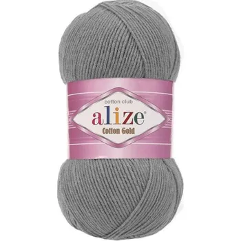 Příze Příze Cotton Gold, 828, šedá