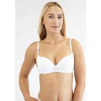 Podprsenka GINA dámské podprsenka vyztužená, vyztužené, šité 17009P Barva: Bílá, Velikost: 75D