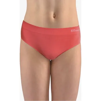 Dámské oblečení GINA dětské kalhotky klasické dívčí, úzký bok, bezešvé, jednobarevné Eco Bamboo 20025P Barva: tomato bílá, Velikost: L