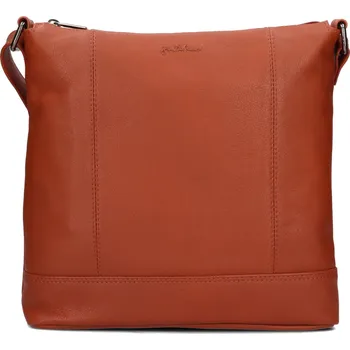 Kabelka Dámská kožená crossbody kabelka Justified Magda - koňak
