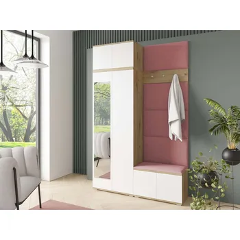 Předsíňová stěna Předsíňová stěna Sevilla 2 Barva čalounění: Starorůžová - Trinity 23