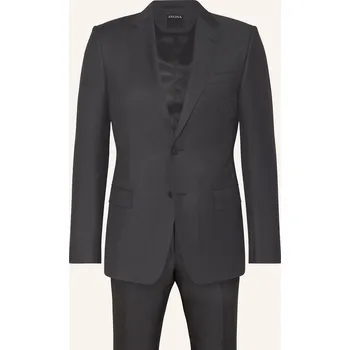 Pánské sako Zegna Pánský Oblek Regular Fit, tmavě šedá, 48