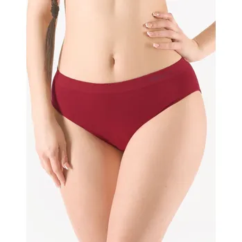 Kalhotky GINA dámské kalhotky klasické, širší bok, bezešvé, jednobarevné Bamboo PureLine 00019P Barva: brandy, Velikost: S/M