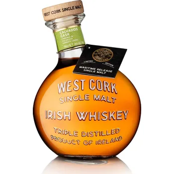 Whisky West Cork Single Malt Maritime Calvados Cask 46% 0,7l (holá lahev)