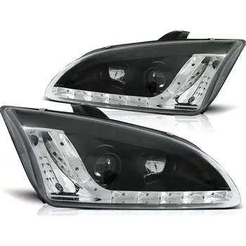Přední světlomet Přední světla Ford Focus 05-08 Angel Eyes - černé (LPFO19)
