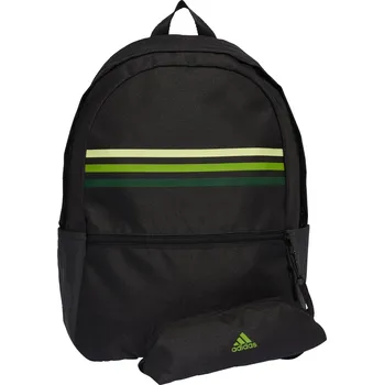 ADIDAS Batoh Classic Horizontal 3-Stripes 27 L ZELENÁ|ČERNÁ|ŽLUTÁ