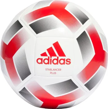 Fotbal ADIDAS Míč Starlancer Plus 5 BÍLÁ|ČERNÁ|ČERVENÁ