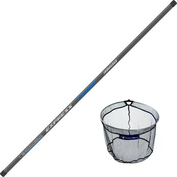 Podběrák Garbolino teleskopický podběrák Express Telenet 4,00 m + Tete Leader Match (Rybářský podběrák s teleskopickou uhlíkovou rukojetí.)