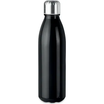 Termohrnek Skleněná 650ml lahev na pití Aspen glass, černá