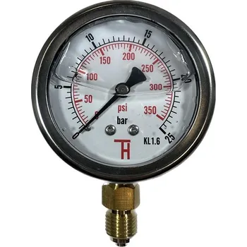 Postřikovač Manometr 0-25 bar glycerínový G1/4 63mm spodní