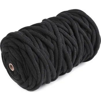 Šňůra / příze s duší Ø9 mm, barva 5 (029) černá