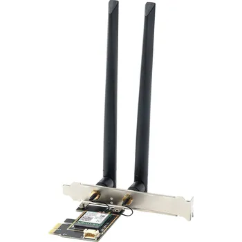 Síťová karta Intel AX210 Wi-Fi 6E PCIe karta se sadou 8Dbi antén