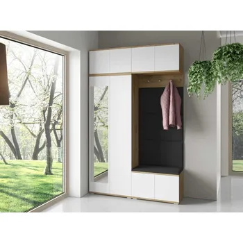 Předsíňová stěna Předsíňová stěna Sevilla 3 Barva čalounění: Černá - Trinity 16