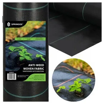 Mulčovací textilie Agrotextilie proti plevelu 1,1m x 10m, zesílená, černá SPRINGOS AG0031