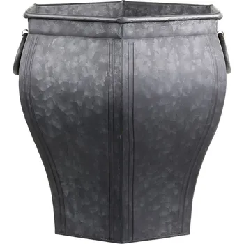 Květináč Dekorační plechový antik květináč French Chic - 32*28*28 cm