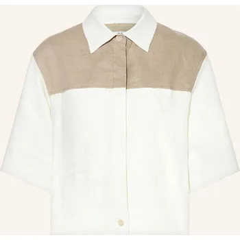 Dámský kabát Max Mara Dámská Lněná Bunda Radioso, režná / černošedá, 38