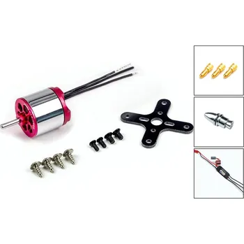 RC náhradní díl Střídavé Combo MM1914 (ADH300L) -1100kv DW Hobby + 20A ESC, unašeč, 3,5mm konektory