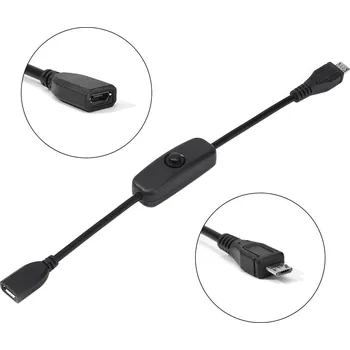 Micro-USB - micro-USB kabel s vypínačem