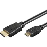 HDMI - miniHDMI kabel 150 cm, zlacený, černý