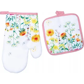 Chňapka Kuchyňská sada Květy Polní – chňapka + podložka | 20 x 28 cm, poutko