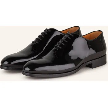 Pánské mokasíny Magnanni Pánské Lakované Šněrovací Boty Fleur, černá, 40