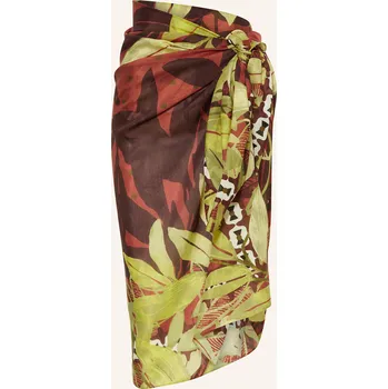 Dámská móda Maryan Mehlhorn Dámské Pareo Folio S Hedvábím, tmavě hnědá /...