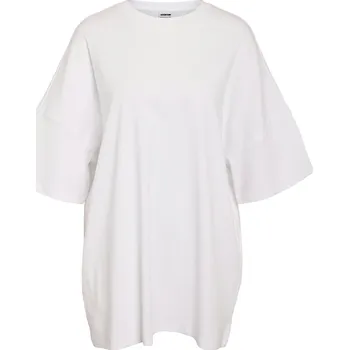 Dámské šaty Krátké šaty z Noisy May - Tričkové šaty NMMOCCA 2/4 BOXY JRS FWD NOOS - Ženy - bílá