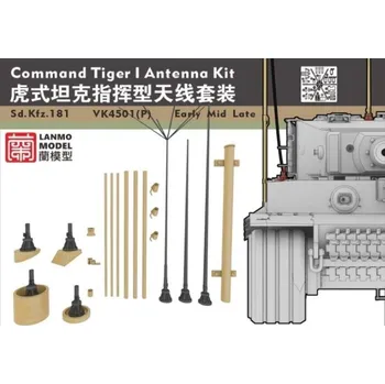Plastikový model LANMO Model 1/35 Command Tiger I antenna kit