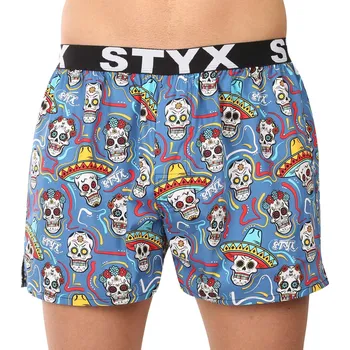 Trenýrky Pánské trenky Styx art sportovní guma lebky (B1856) XXL Možnost vrácení zboží ZDARMA do 120 dnů!