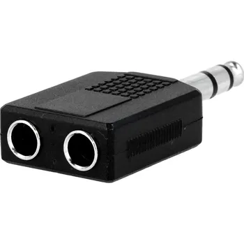 Audio kabel Stereo rozbočovač AC-015 - jack 6,35 mm, zástrčky jack 6,35 mm