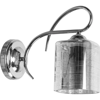 Nástěnné svítidlo Nástěnné svítidlo Italo moderní stříbrné skleněné do ložnice a obýváku CANDELLUX