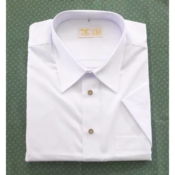 Pánská košile Košile LUKO 024163 bílá, krátký rukáv vel. 46