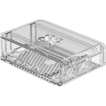 Elektronická stavebnice Okdo Slide Case, krabička pro Raspberry Pi 4, průhledná, plast