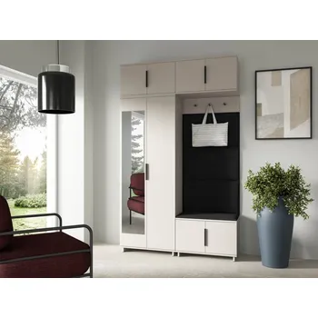 Předsíňová stěna Předsíňová stěna Bianco 1 - U/6 Barva čalounění: Černá - Trinity 16