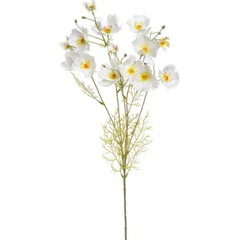 umělá květina Rostlina kosmos 90 cm - bílá