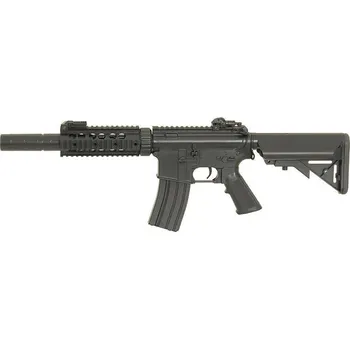 Airsoftová zbraň CYMA CM.513 M4 CQB s tlumičem černá elektrická