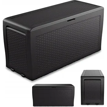 Úložný box Zahradní úložný box KETER Samoa Rattan Box 270L Antracit