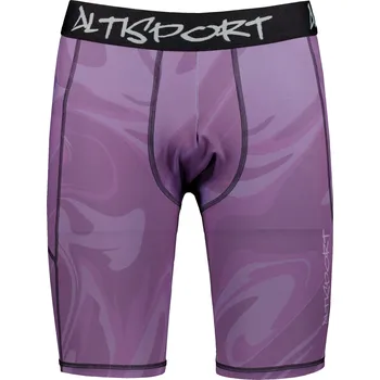 Dámské kalhoty Pánské sportovní legíny nad kolena premium ALTISPORT VOJ/ALM072LEG02 FIALOVÁ XL