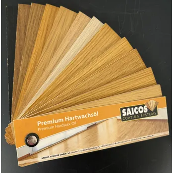 Olej na dřevo Saicos Tvrdý voskový olej Premium - vzorník VELKÝ + dárek k objednávce nad 1000Kč