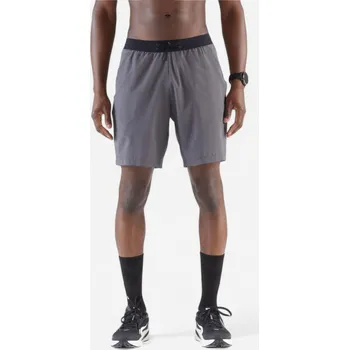Pánské kraťasy KALENJI Pánské běžecké prodyšné kraťasy Run 500 S KAŠTANOVÁ|ŠEDÁ