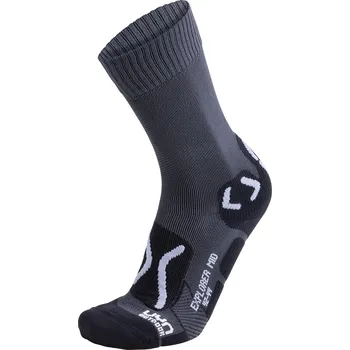 Pánské termo ponožky UYN Trekking Outdoor Explorer Mid S100048G047 - anthracite/pearl grey 45/47