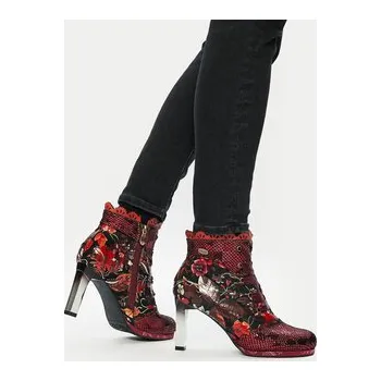 Dámské kozačky Polokozačky Laura Vita Hicao 47 Červená 36