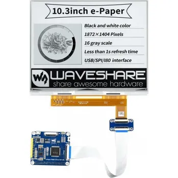 Elektronická stavebnice Waveshare 10,3" e-Paper displej HAT pro Raspberry Pi