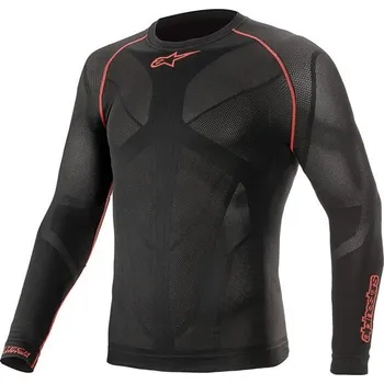 termoprádlo s dlouhým rukávem RIDE TECH SUMMER, ALPINESTARS (černá/červená, vel. M/L)