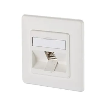 Síťový konektor METZ CONNECT Zásuvka pod omítku, 1x MC modul RJ45 kat. 6a, 270°, bílá (130B12D11002-E) - 26.11.0782