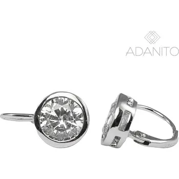 Náušnice Stříbrné náušnice s kamenem