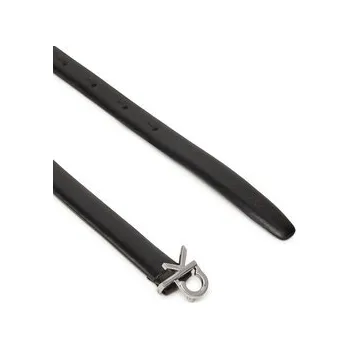 Opasek Dámský pásek Calvin Klein Ck Buckle Skinny Belt 1.5 K60K612932 Černá 125